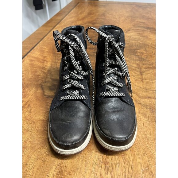 Chaco Women’s 8 Sierra Waterproof Hiking Boots Leather Lace Up Black JCH107546 - Picture 3 of 6